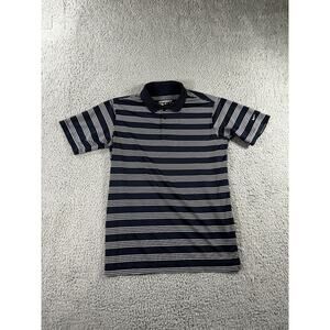 Nike Golf Polo Shirt Men XL Short‎ Sleeve Striped Dri Fit Performance